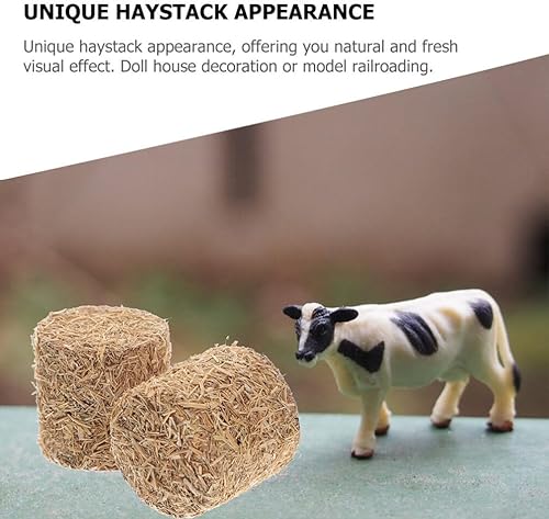 Miniatura 3 de 12 piezas de mini balas de imitación de otoño artesanal, figuras en miniatura, pequeña decorativa para manualidades, casa de muñecas, establos de