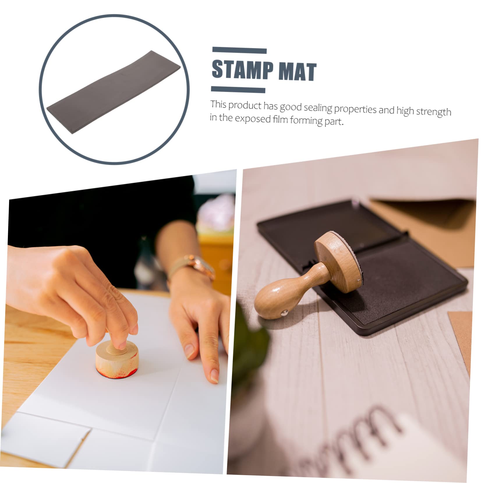 10piezas Almohadillas De Sello Creativas De Material Fotosensible Alta Absorción De Tinta Diseño Flexible y Fácil De Usar Para Sello De Imágenes y Artesanía