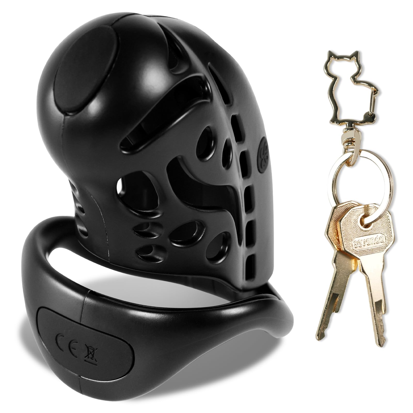 Electro Choc Chastity Cage Hommes avec 9 fréquence Smart Remote Cage de chasteté Hommes avec 3 Penis Rings, Dilator Cock Cage SM Bondage Sex Toys for Male, Couples