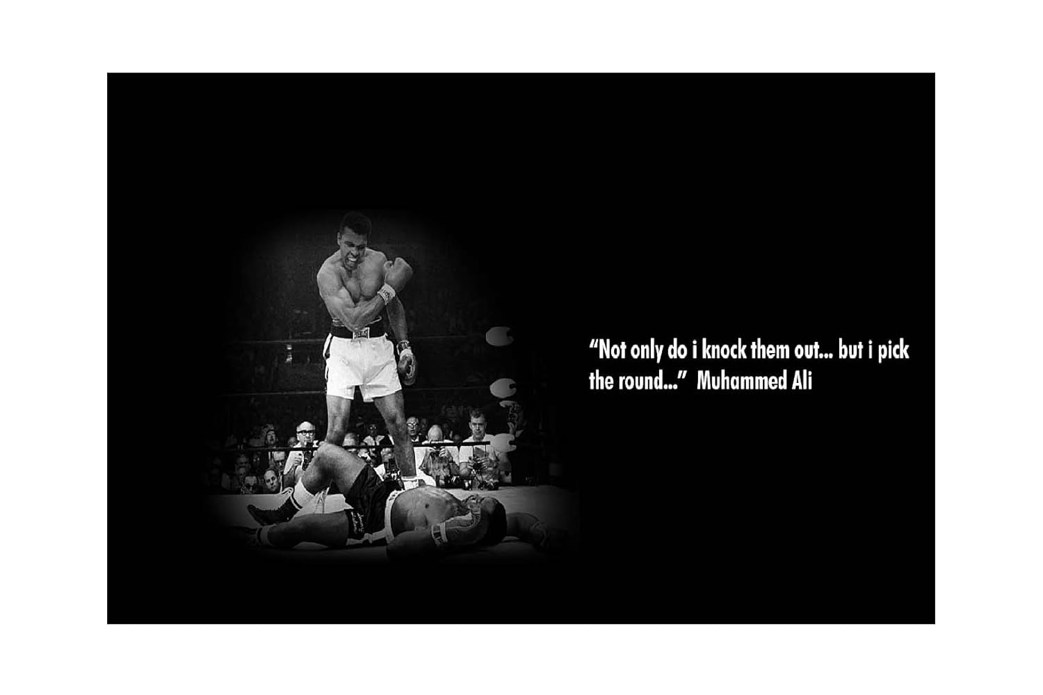 SIGN EVER Not Only Do I Knock Them Out Muhammad Ali Quotes Posters For