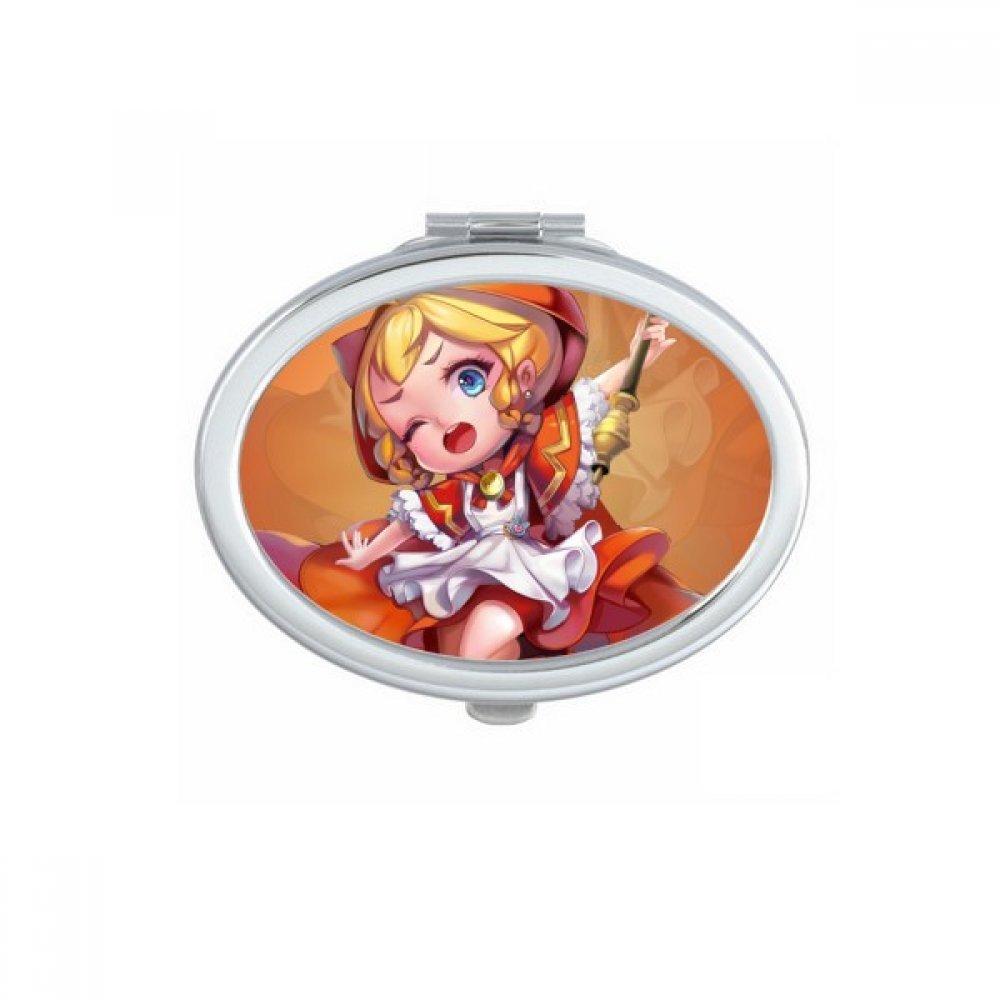 Miroir compact de maquillage ovale pour vos retouches beauté rapides en voyage