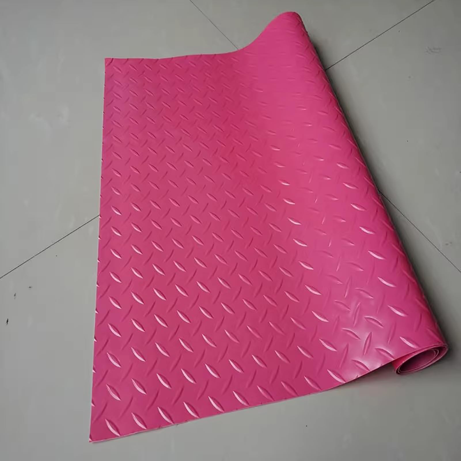 Tappetino in gomma for garage | Multicolor, dimensioni multiple, garage, furgone, banco da lavoro, officina, palestra: protezione del pavimento(Pink,1x2m)