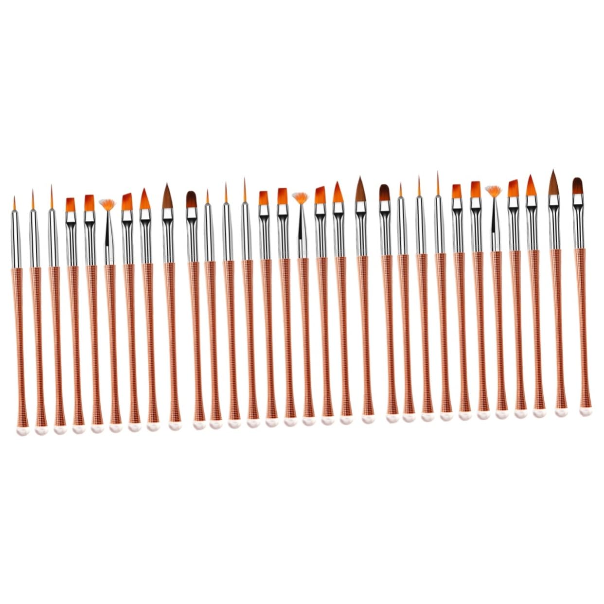 Beavorty Yn Kit De Uñas 30 Piezas Pinceles Profesionales Para Uñas Pluma De Puntos De Uñas Kit De Cepillo De Uñas Pluma De Arte De Uñas De Moda Herramientas De Uñas Cepillar Importante