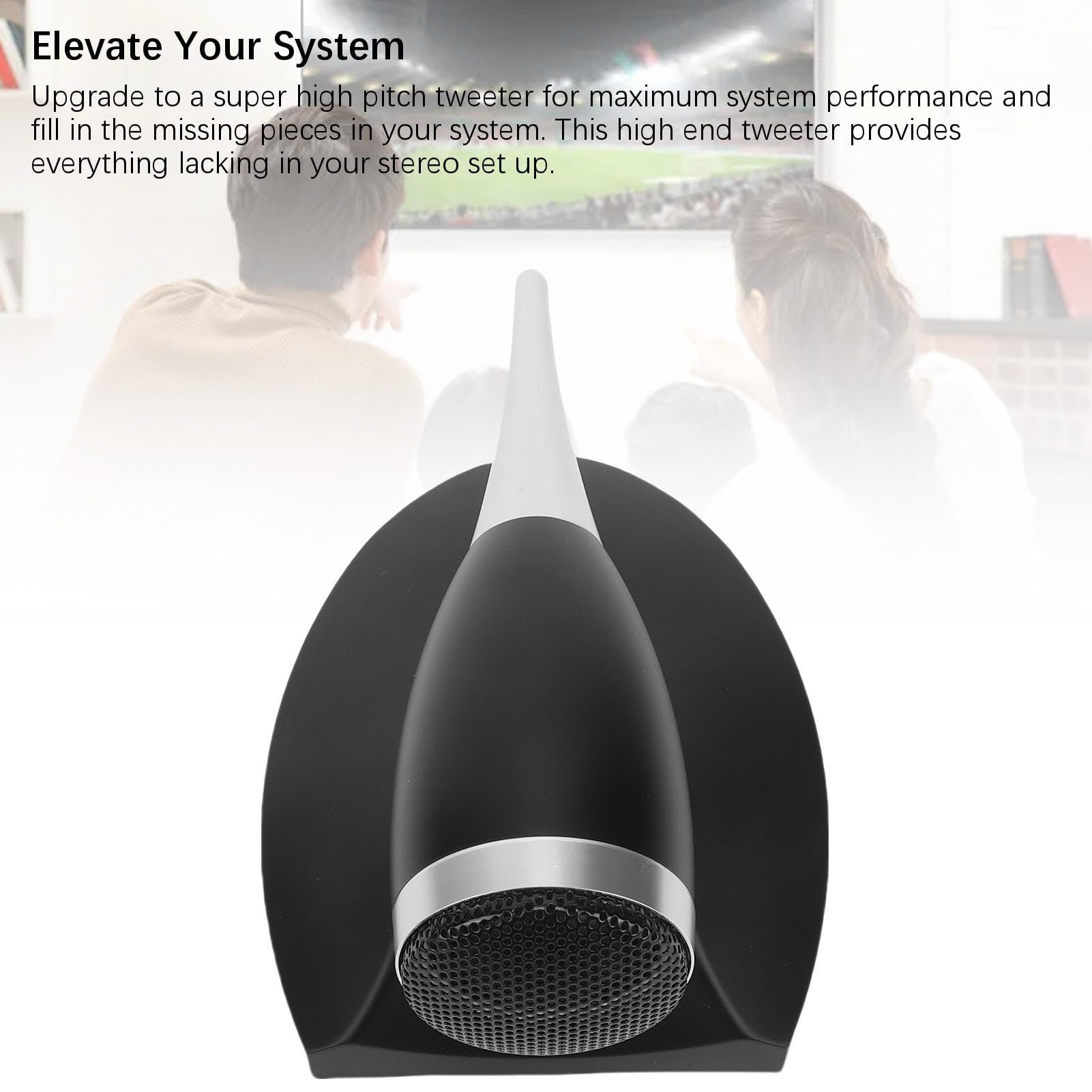Fockety Superhochtöner, 20 W, 6 Ohm, externer HiFi Hochtöner, einfach zu installierender Hochtonlautsprecher für Heimkino, passives Stand und Regalsystem, Multimedia