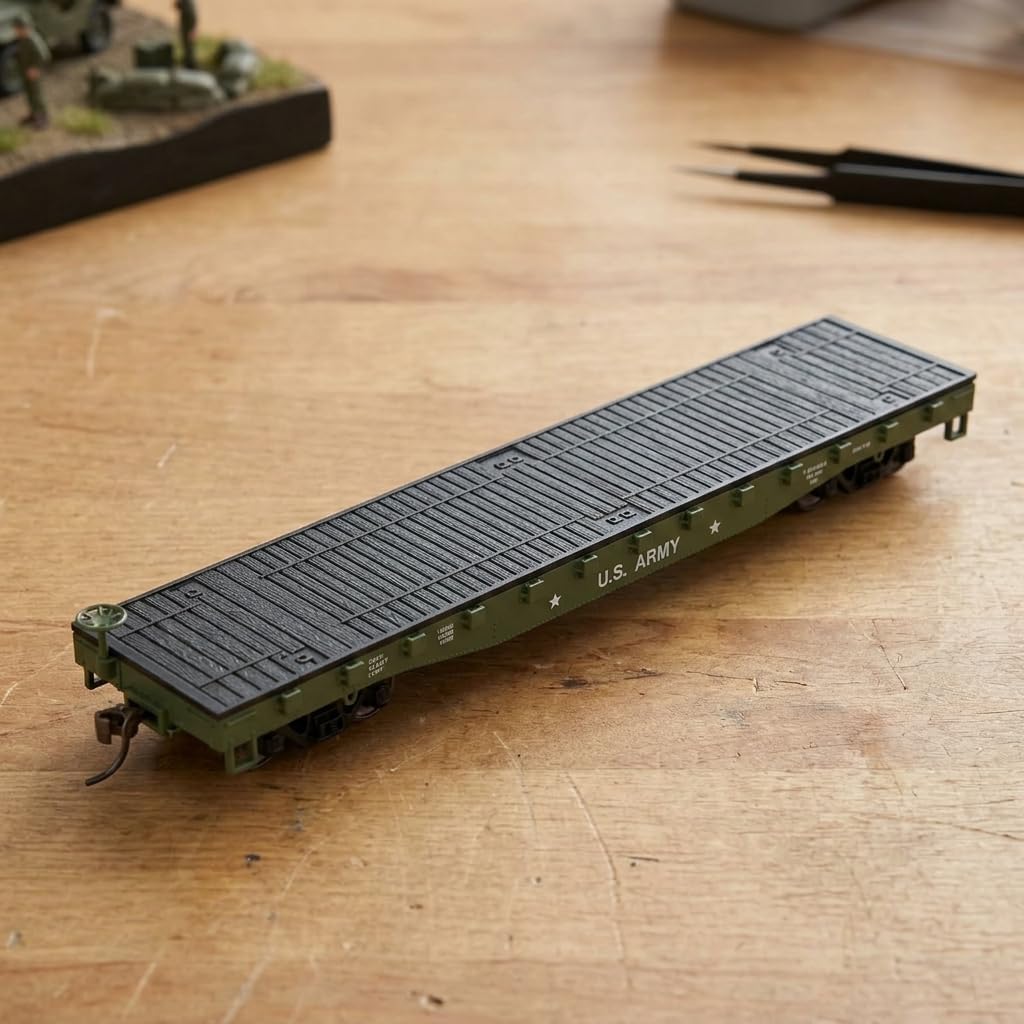 Military Style Scale Vehicle Model Plastic Miniature for Train