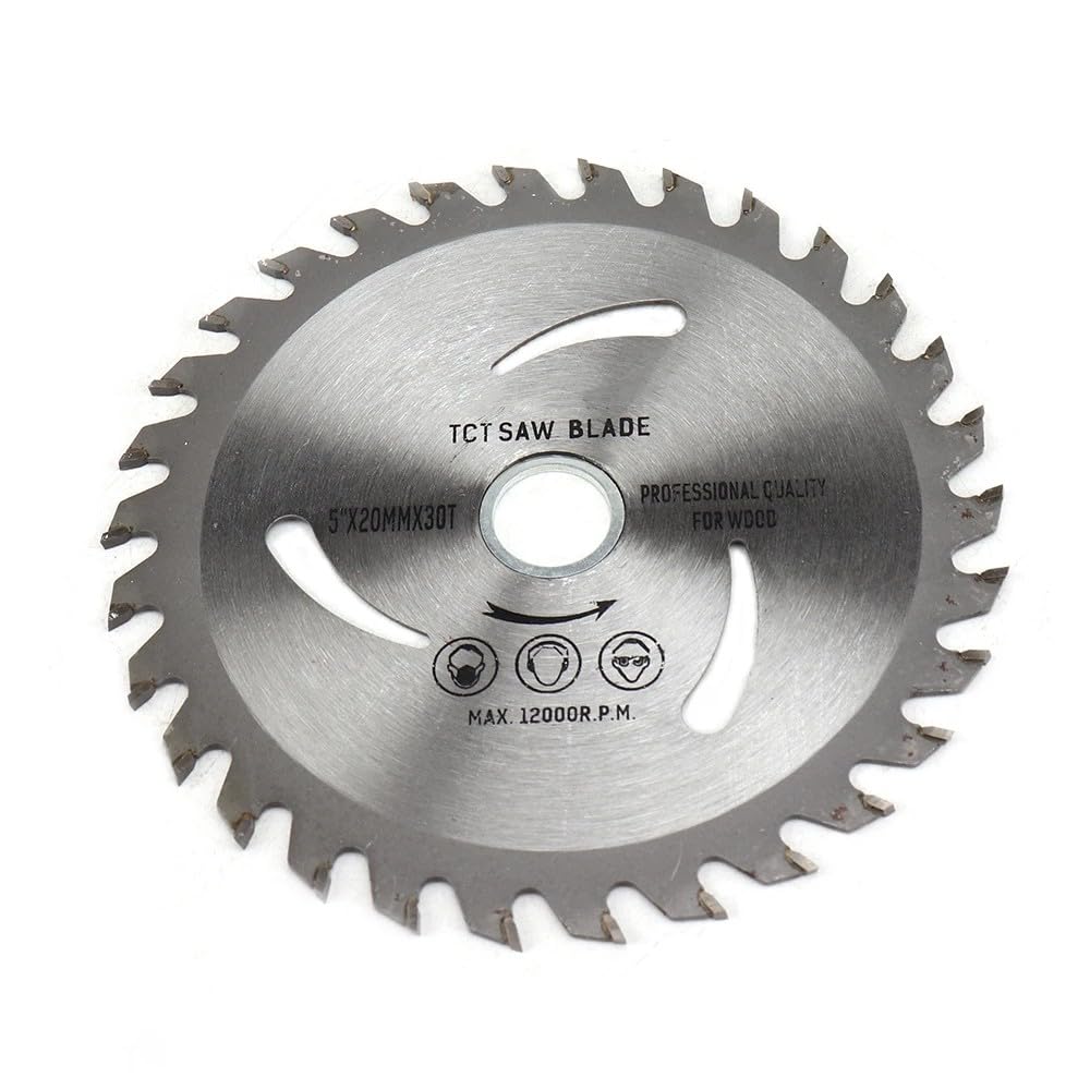 Hoja De Sierra Para Madera De 5 Pulgadas Y 125mm, Hoja De Sierra Circular 30T, Diámetro De 20mm Para Cortar Madera, Disco De Corte De Carburo De Plástico Para Carpintería,10 Piezas