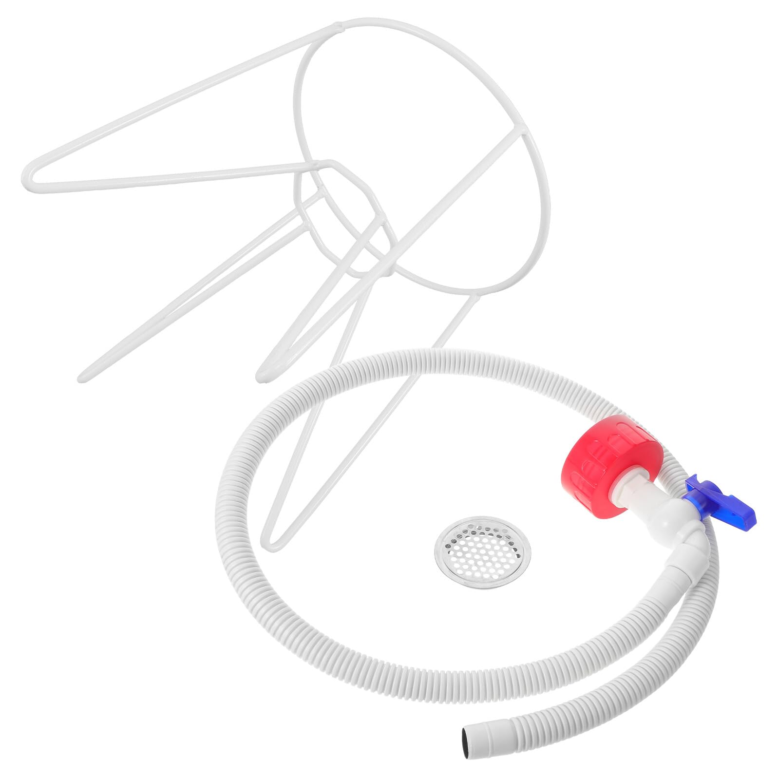 Support de carafe d'aquarium inversé en fer avec robinet bleu pour seau d'eau d'un gallon