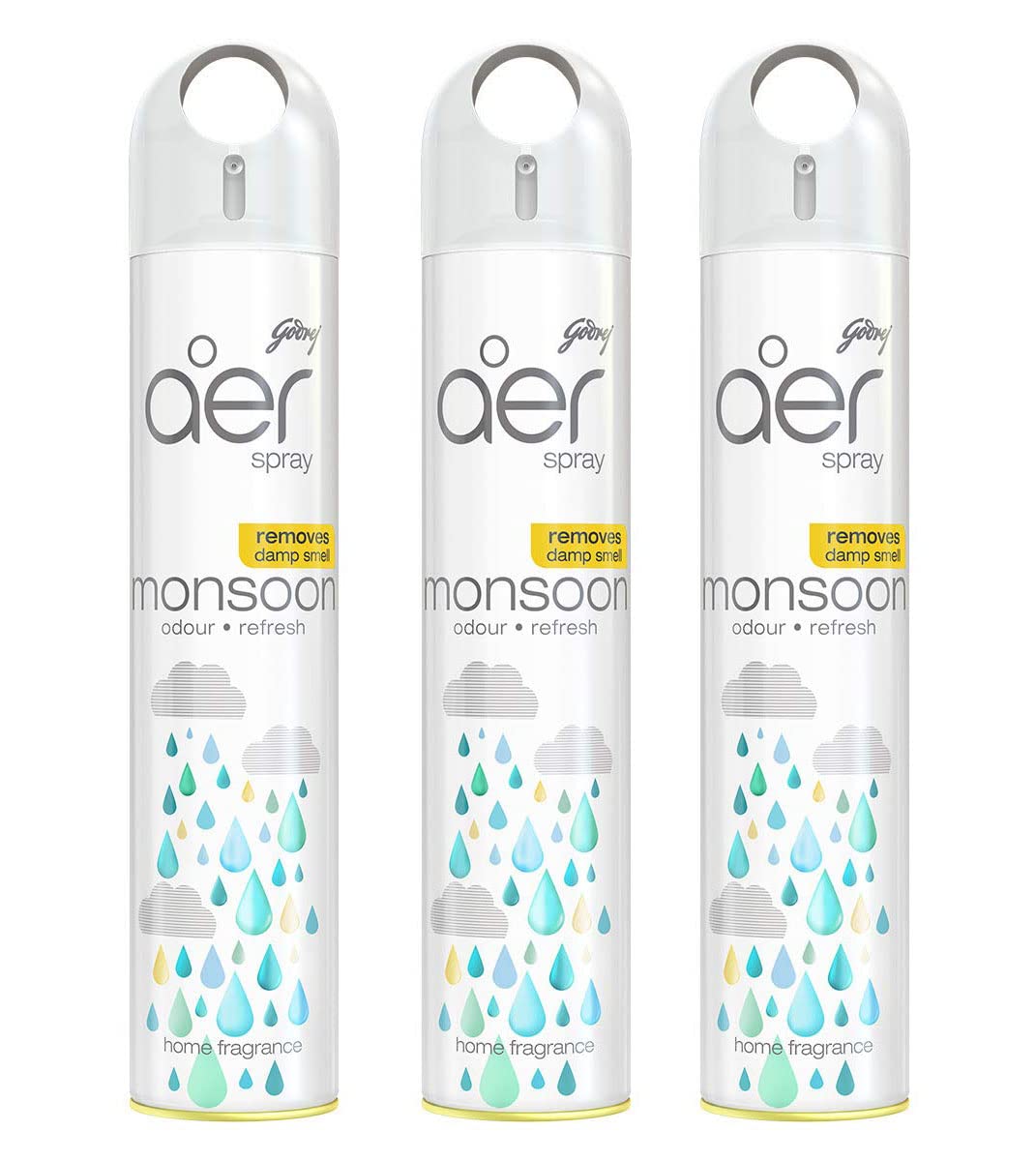 Godrej Aer spray, Monsoon Odour Refresh Remove Damp Smell Air