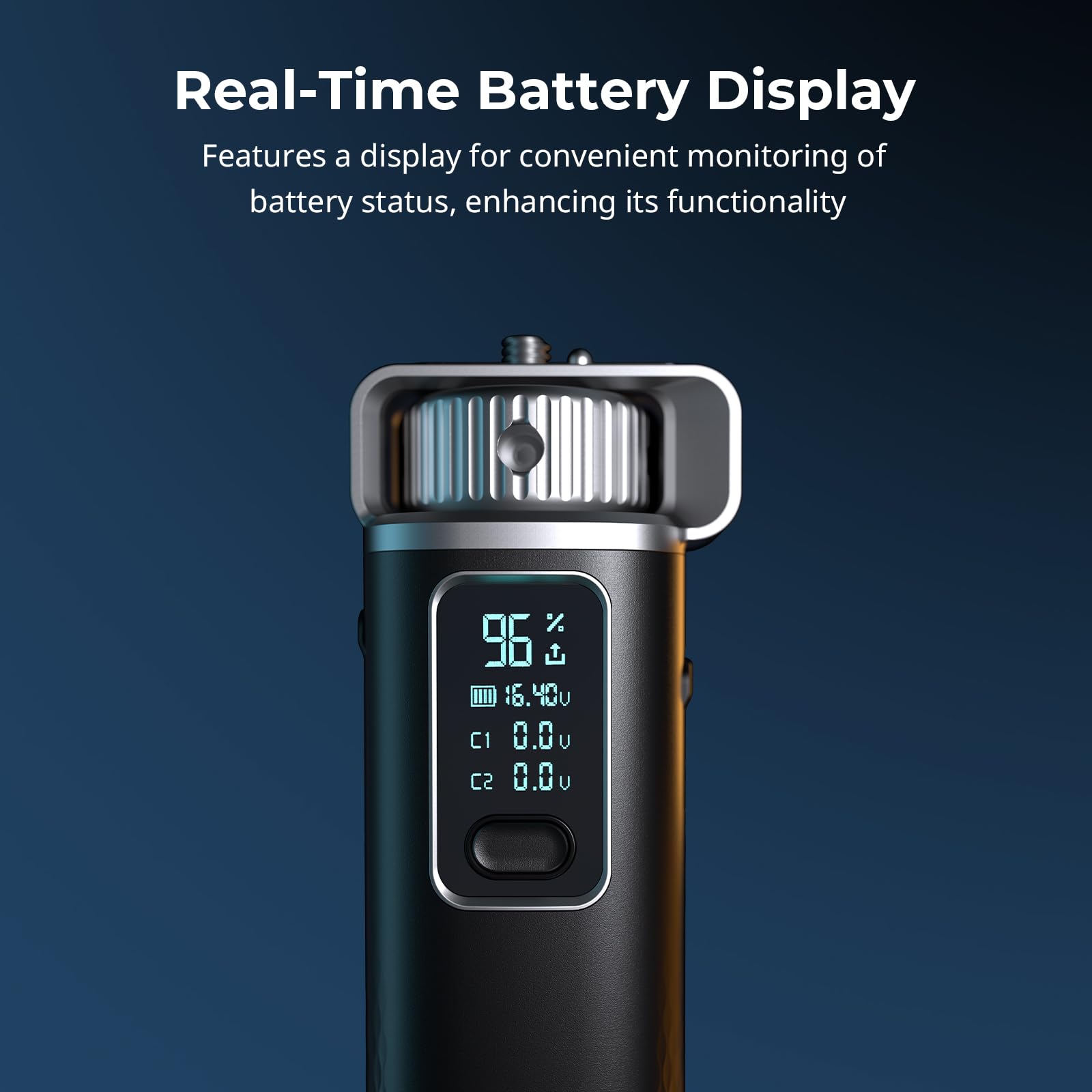 SMALLRIG Uchwyt na baterie, 99 Wh/6800 mAh z szybkim ładowaniem PD100W, D-TAP, 2 portami USB-C, inteligentnym wyświetlaczem i paskiem na ramię, uchwyty na baterie do aparatów cyfrowych - 5249