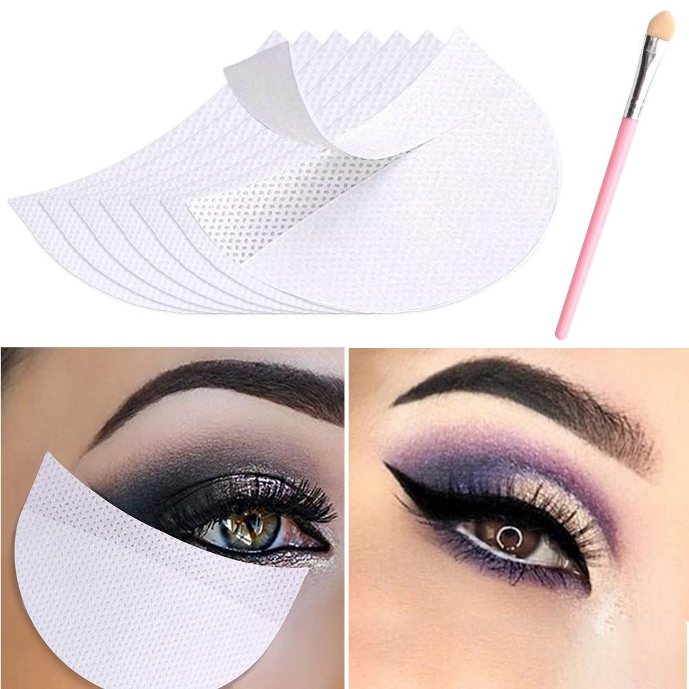 Pengxiaomei 150 Pcs Eyeshadow Pads Stencils, Professional Eyeshadow Shield Eyeshadow Patches for Eye Makeup Supplies