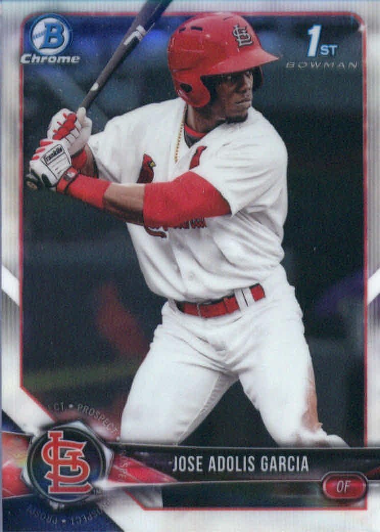 2018 Bowman Chrome Prospects #BCP121 Jose Adolis Garcia Baseball Card *