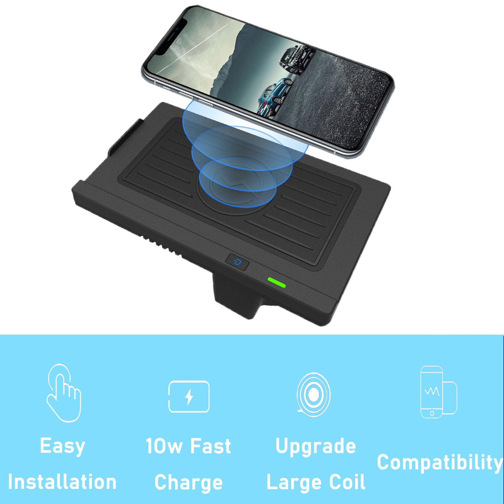 Caricabatterie Wireless per Auto 2023 Nuovo per B-MW X5 X6 Pannello Accessorio Console Centrale Regalo per la Famiglia