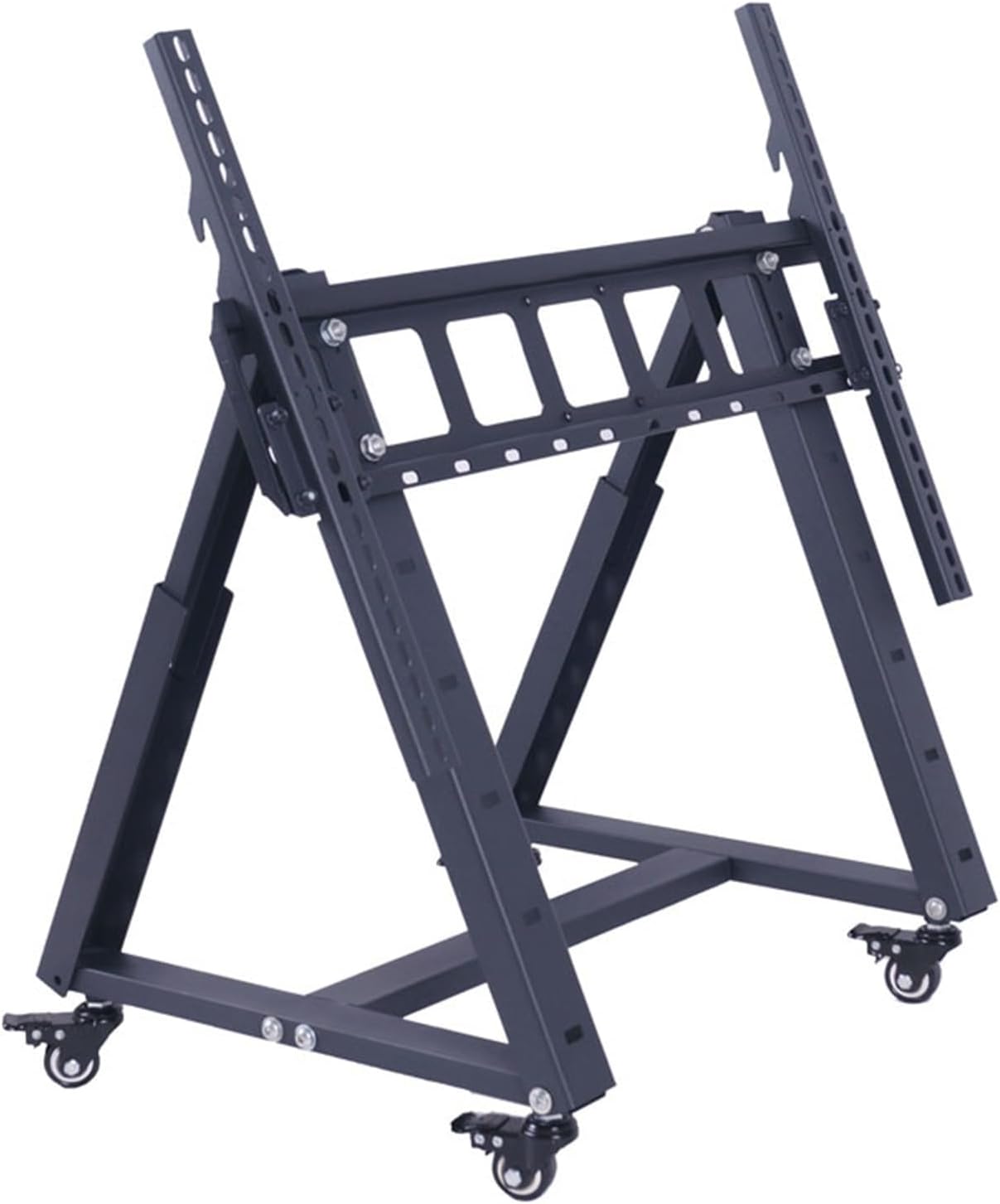 TV Mounts,Mobile TV Mount Stand - Heavy Duty TV Cart Stand, Rolling TV Stand for 32-85 Inch TVs, Low Profile Floor Monitor Cart, 20°-50° Adjustable Viewing Angle, Hold Up to 60kg/1