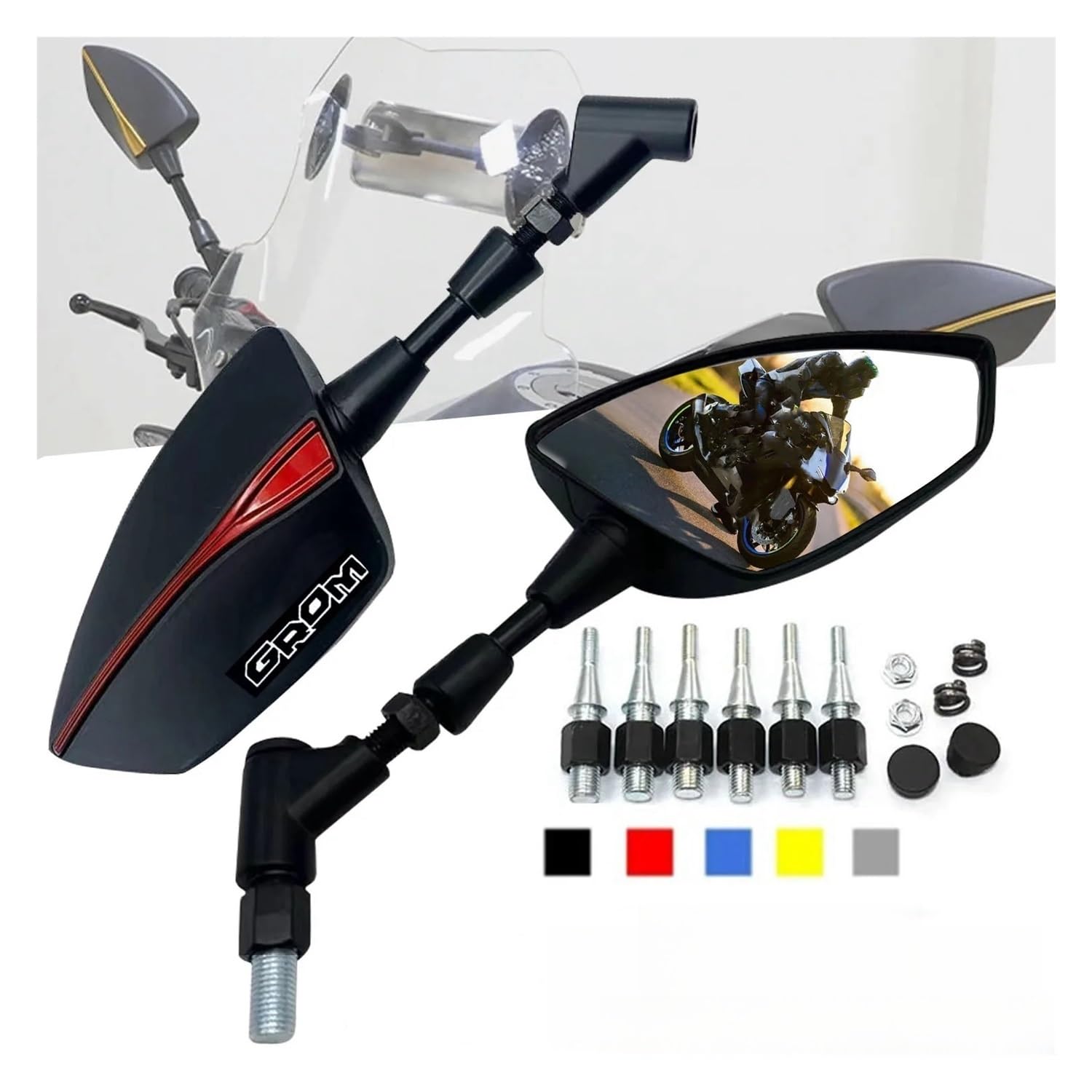 Pour Honda MSX125 Grom MSX 125 2013-2022 2021 2020 Rétroviseurs