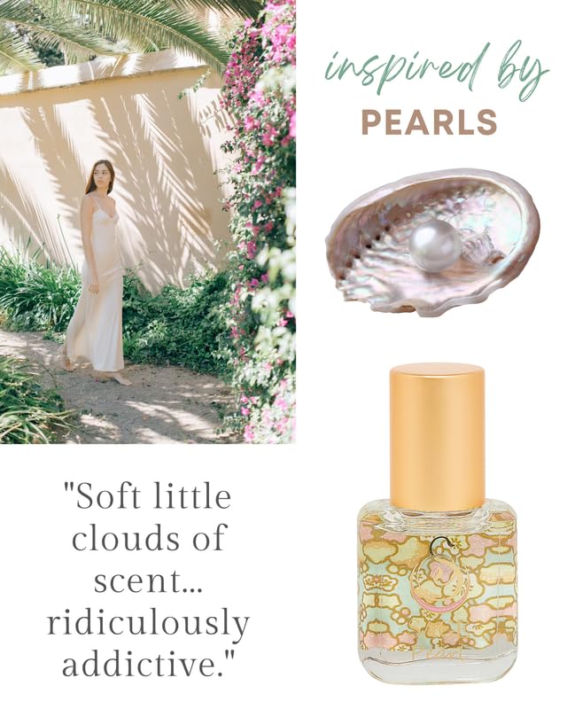 The Sage Lifestyle Pearl Roll On, Oil, Extract, Vanilla Perfume, Sandalwood, Vanilla Musk, Perfume for Women, Long Lasting, Clean, Soft Skin Fragrance, Artisan, Gourmand, 1/4 oz, Travel Size Parfum - Image 3