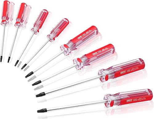 Miniatura 10 de Destornillador de seguridad Torx T20 con punta magnética y mango de plástico, destornillador Torx para reparación de computadoras, electrodomésticos