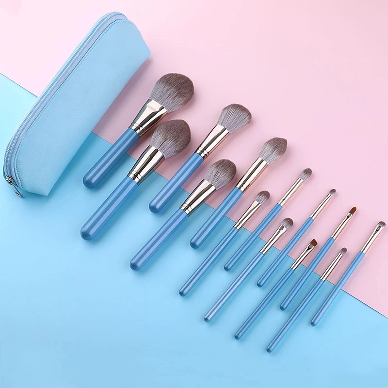 Make-up-Pinsel-Set Make-up-Pinsel-Set 13-teilig mit Ledertasche für Reiseurlaub