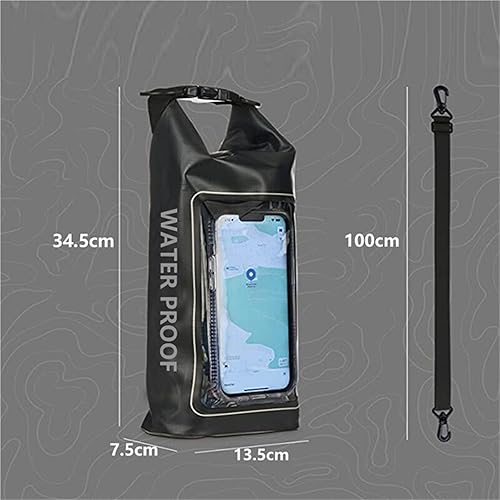 Miniatura 6 de Dry Bags - Bolsa seca impermeable de PVC de 2 litros con pantalla táctil, correa desmontable, para senderismo, surf y navegación (morado)