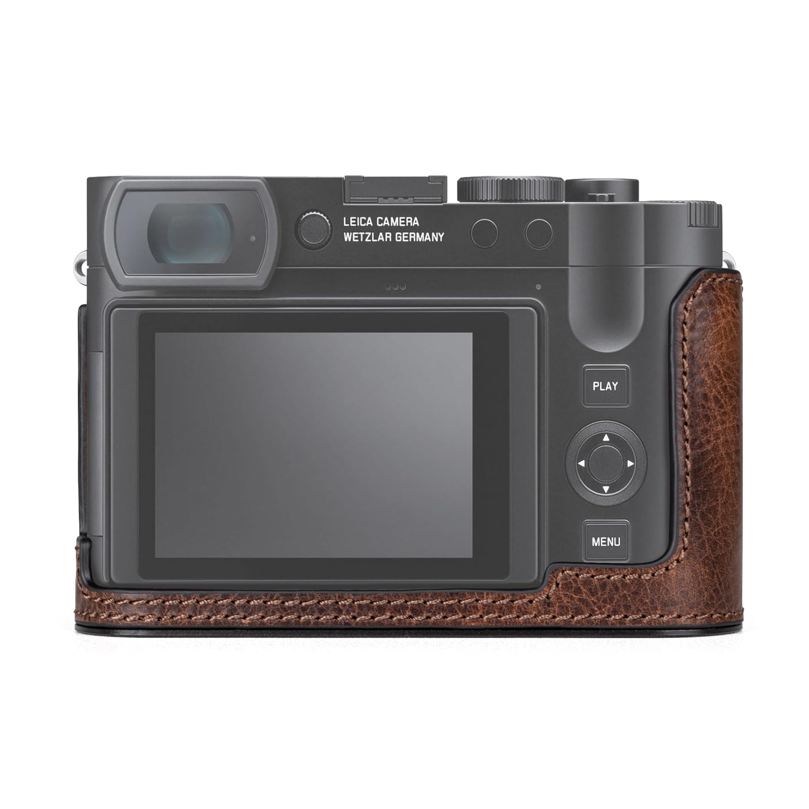 カメラハーフケース Leica Q3 Q3 43 Q3 28ビンテージメタル本革 Amazon
