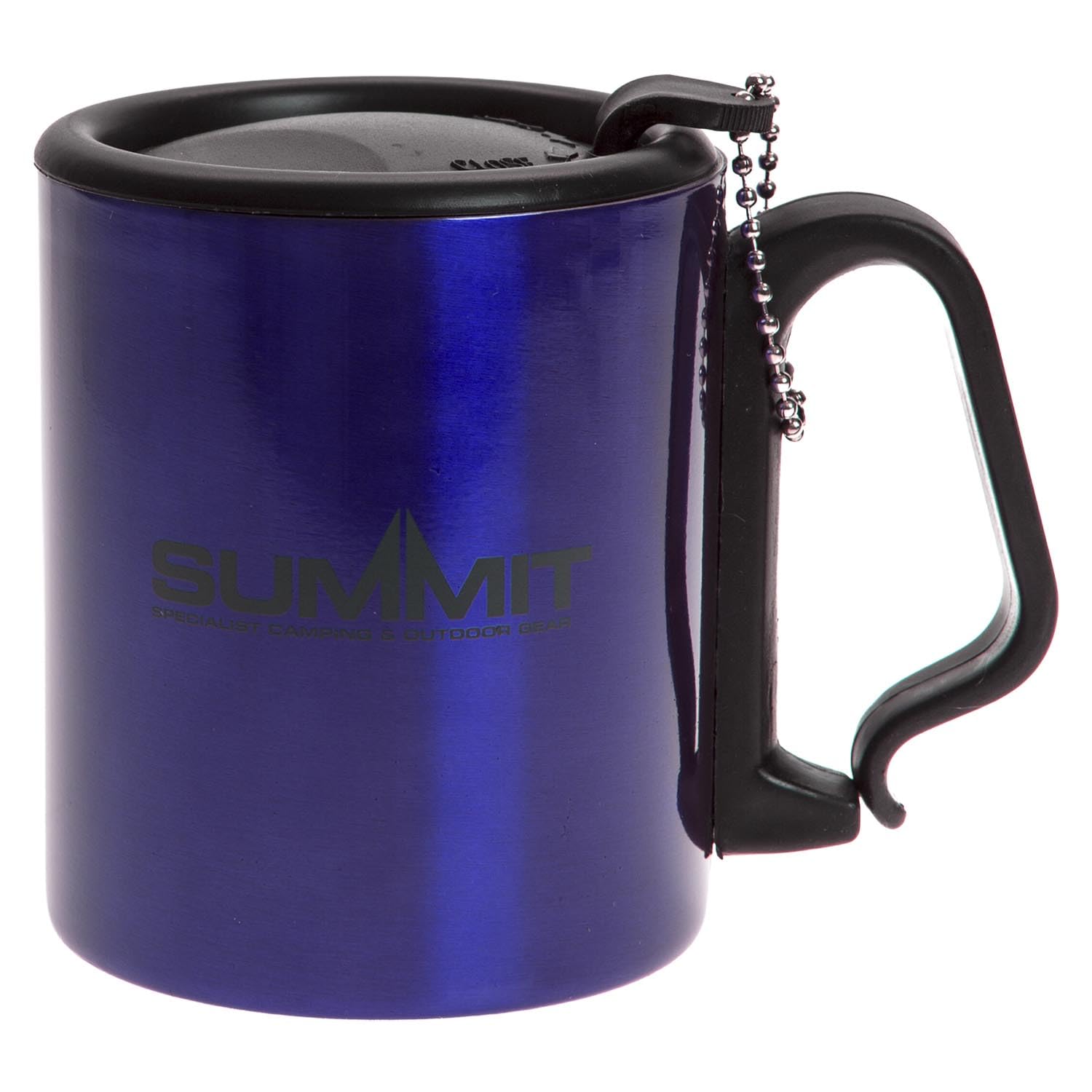 VFM e-Store - Caribiner Double Walled Mug - Good for Days Out - Blue - 9cm X 7cm