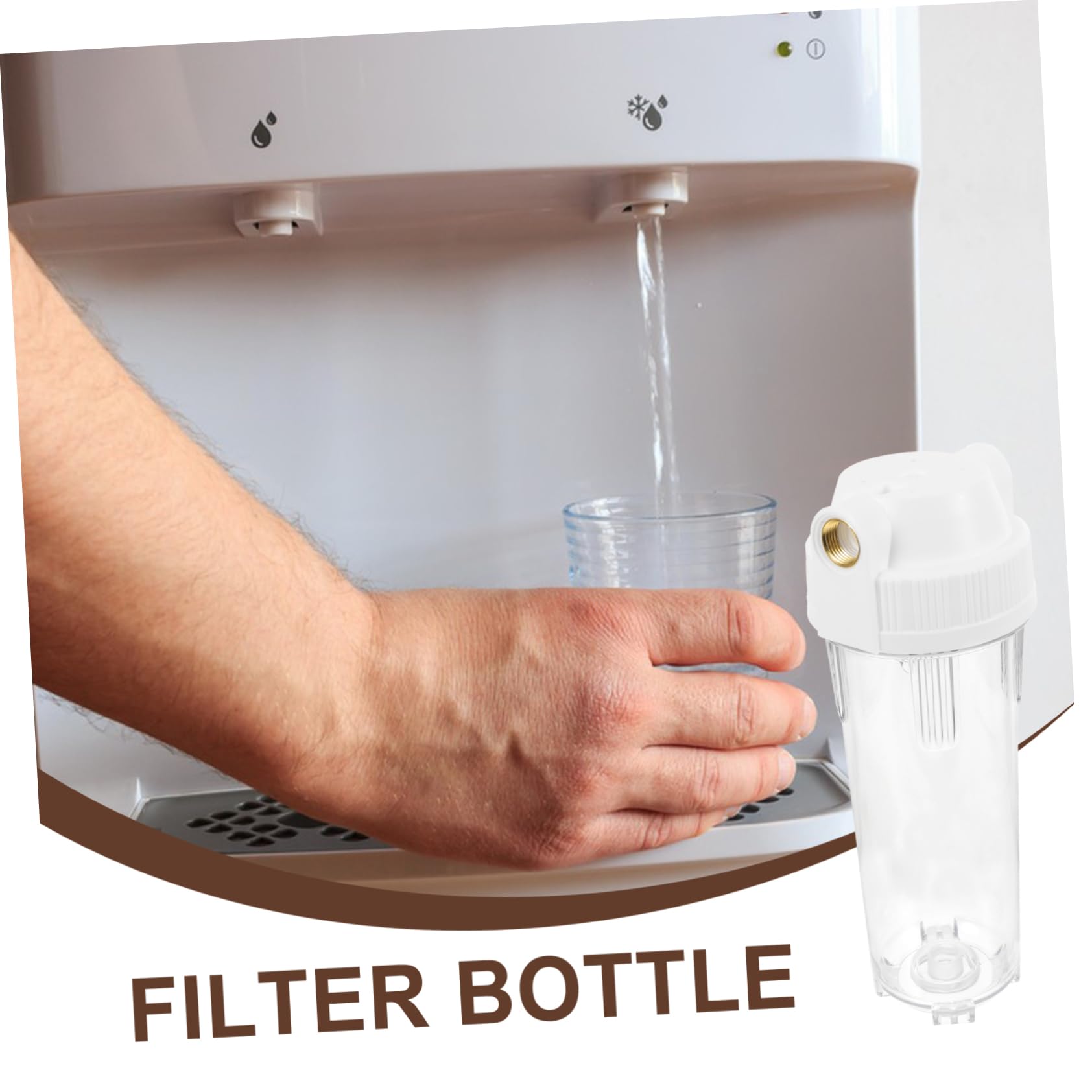 Amosfun Prefiltro Botella Prueba De Para Purificador De Agua Filtro De Sedimentos Para Cocina Botella Filtrante Para Agua Potable