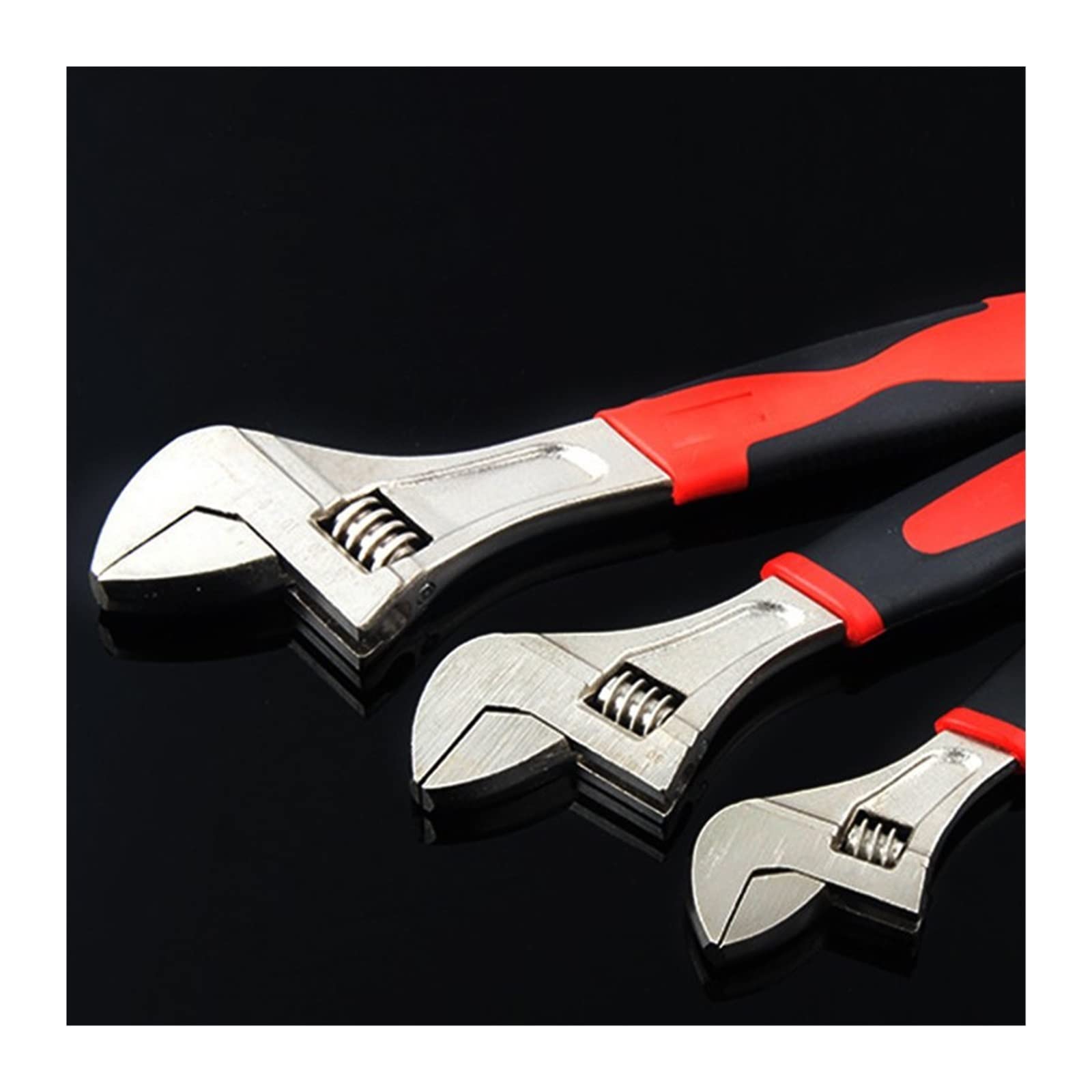 Herramientas de Hardware Llaves de Boca Llave Ajustable Multifuncional Llave de Boca de 6 "8" 10 "12 Pulgadas con Mango de Vaso (6 Pulgadas)