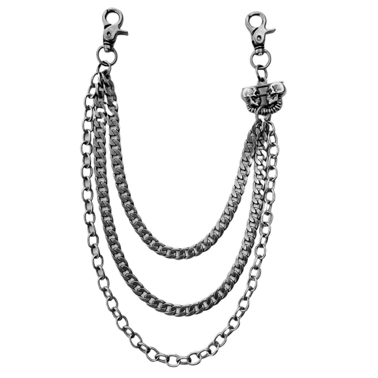 PINKPIN Pants Chain Wallet Keychain Unisex Hip Hop Biker Jean Chains Punk Streetwear Accessory for Men Women