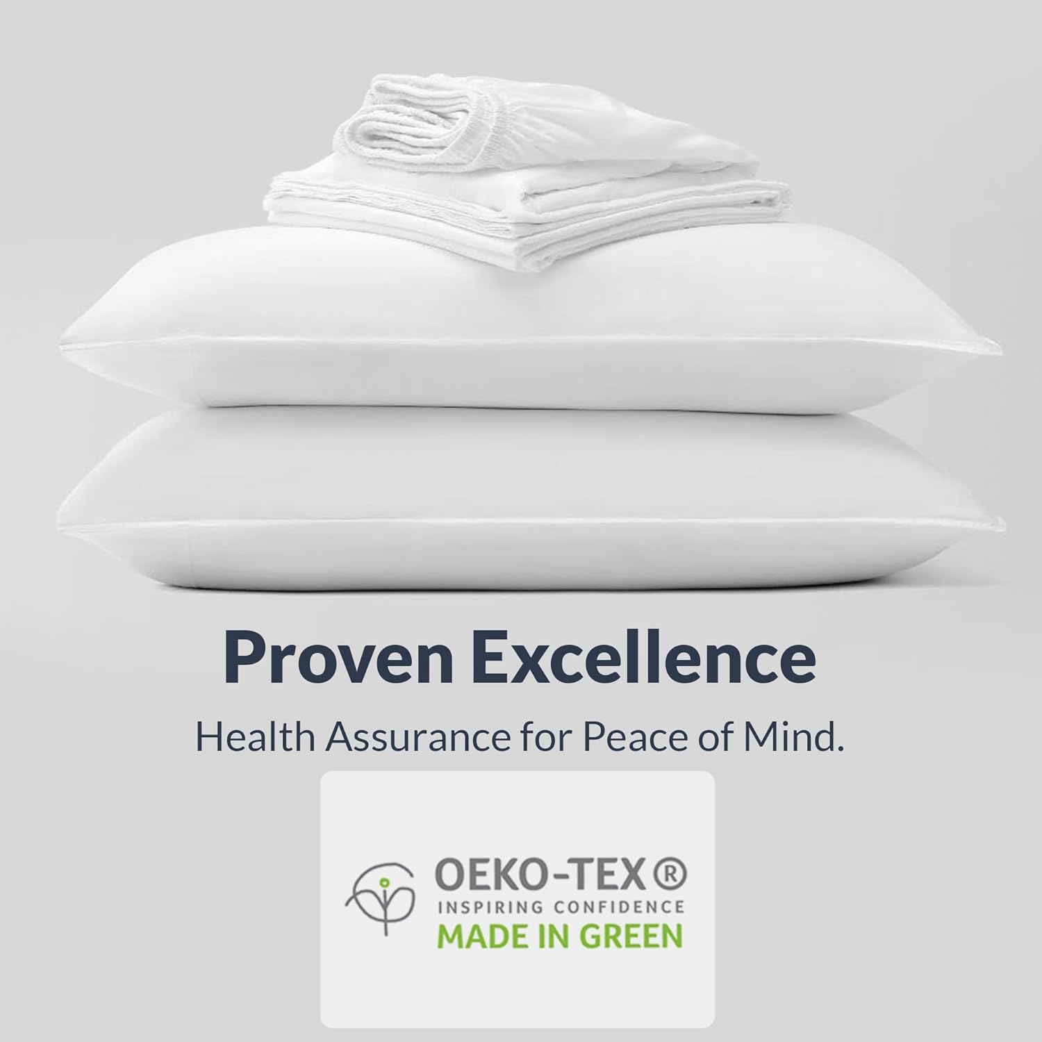 100% Cotton Percale Sheets King Size - Cool & Crisp Hotel Feeling, Breathable, Softer After Each Wash, Fitted Sheets with Deep Pockets, Double-Elastic & Corner Straps, Z-Hem Luxury Stitching - Image 5