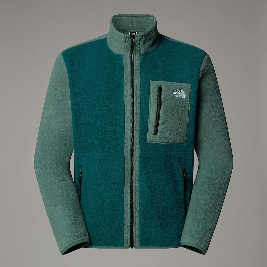 The North Face NF0A883R58G M YUMIORI Full Zip Sweatshirt Hombre Deep Nori-Duck Green-TN Tamaño M