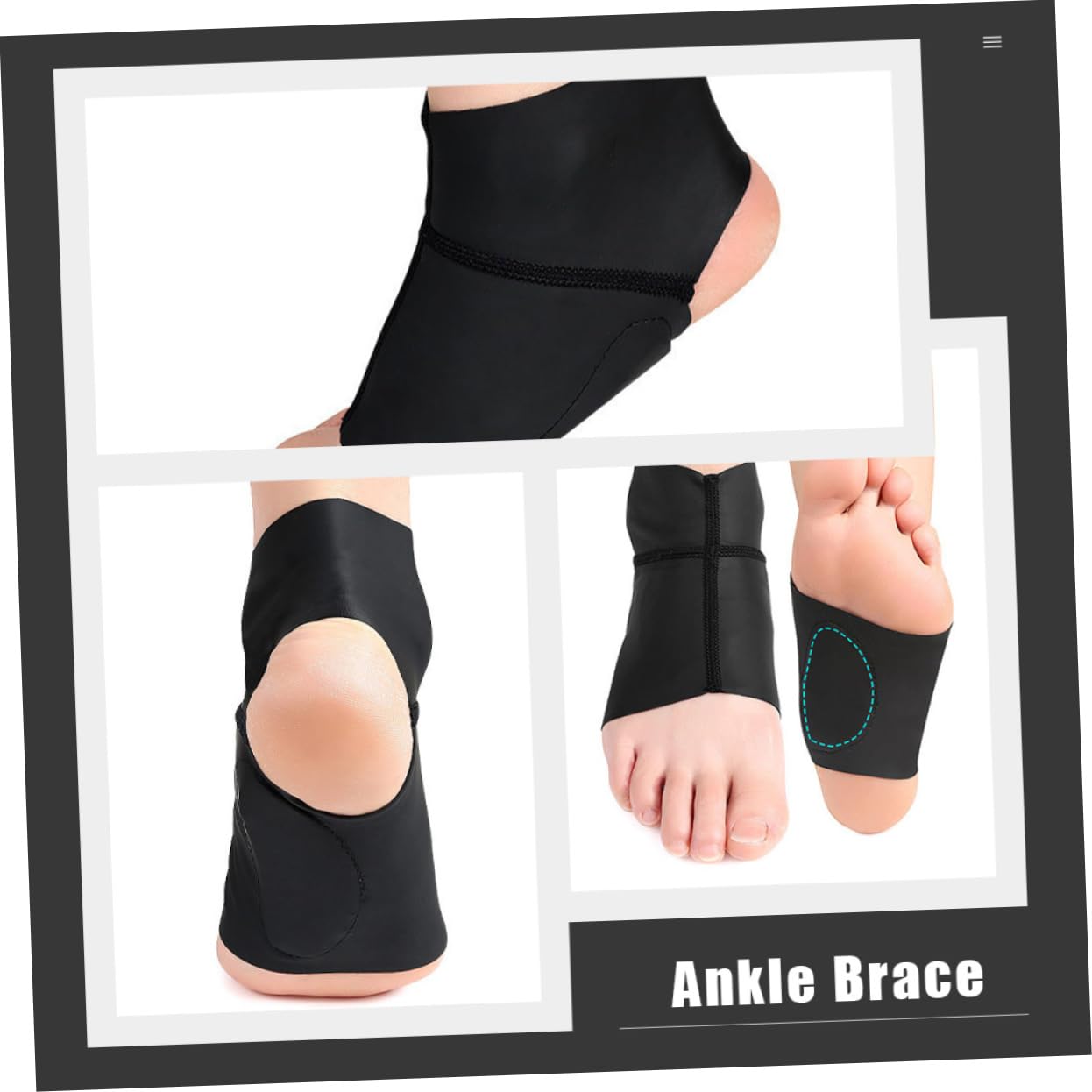 Ipetboom Protect Your Ankles Breathable Ankle Sleeves 1 Pair Wear-resistant Foot Support Pad for Sports Activities