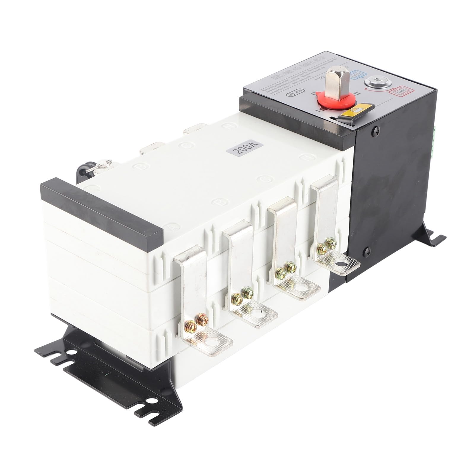 AMONIDA Automatischer Dual-Power-Transferschalter, Mikromotorsteuerung, 4-Betrieb für öffentliche Gebäude, AC400V, Doppelfunktionalität (200A)