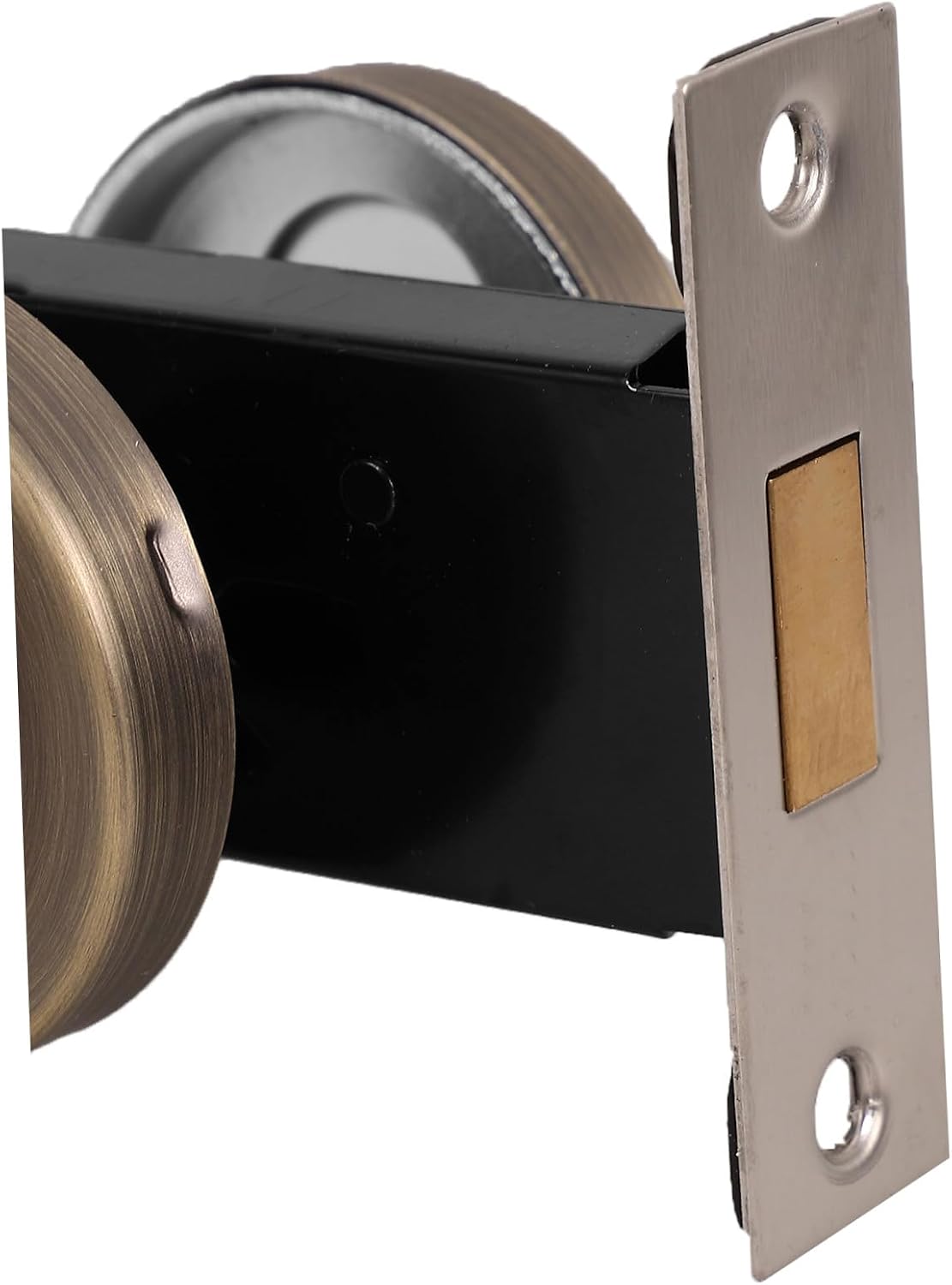 MAGICLULU Stainless Steel 304 Privacy Indicator Lock for Bathroom Door with Occupied Vacant Sign, Keyless Privacy Door Handle Lock for Commercial Restrooms and Public Toilet Access