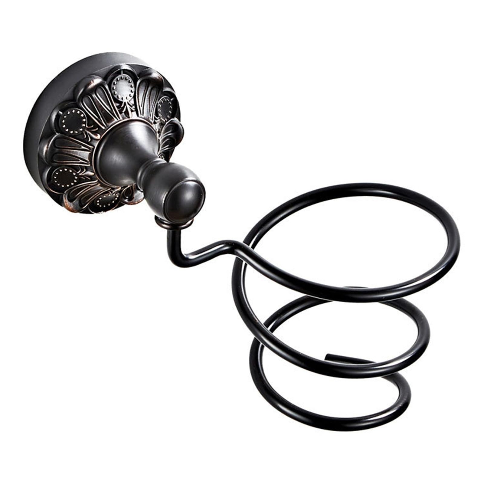 Soporte para Secador de Pelo Estante for secador de Pelo de latón Antiguo, Estante montado en la Pared, Accesorios de baño, Colgante, Soporte Simple for secador de Pelo Ahorra Espacio