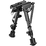 CVLIFE Carbon Fiber Bipod, Rifle Bipod 6-9 Inch Adjustable Super Duty Tactical Bipod