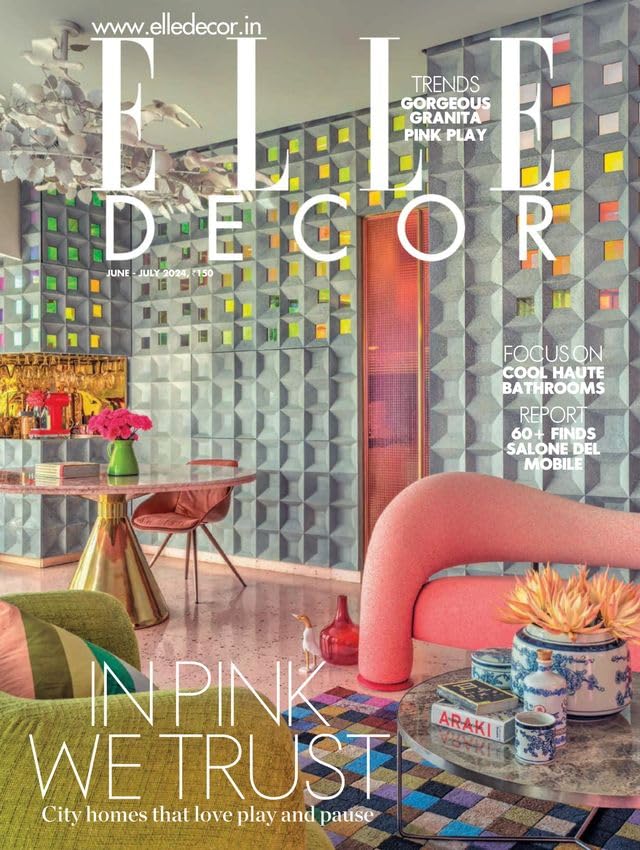 Elle Decor June July 2024 Issue - In Pink We Trust, Home, Decor Magazine Paperback – 30 June 2024