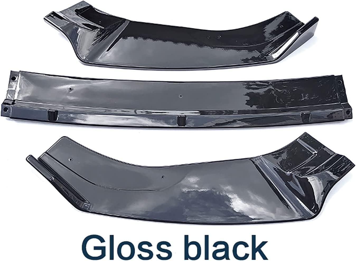 Auto Frontali Paraurti Spoiler per VW Golf 7 MK7 7.5 R GTI GTD 2014 2015 2016 2017 2018 2019, Lip Anteriore Splitter Lama Diffusore Protezione Aerodinamiche.,Black