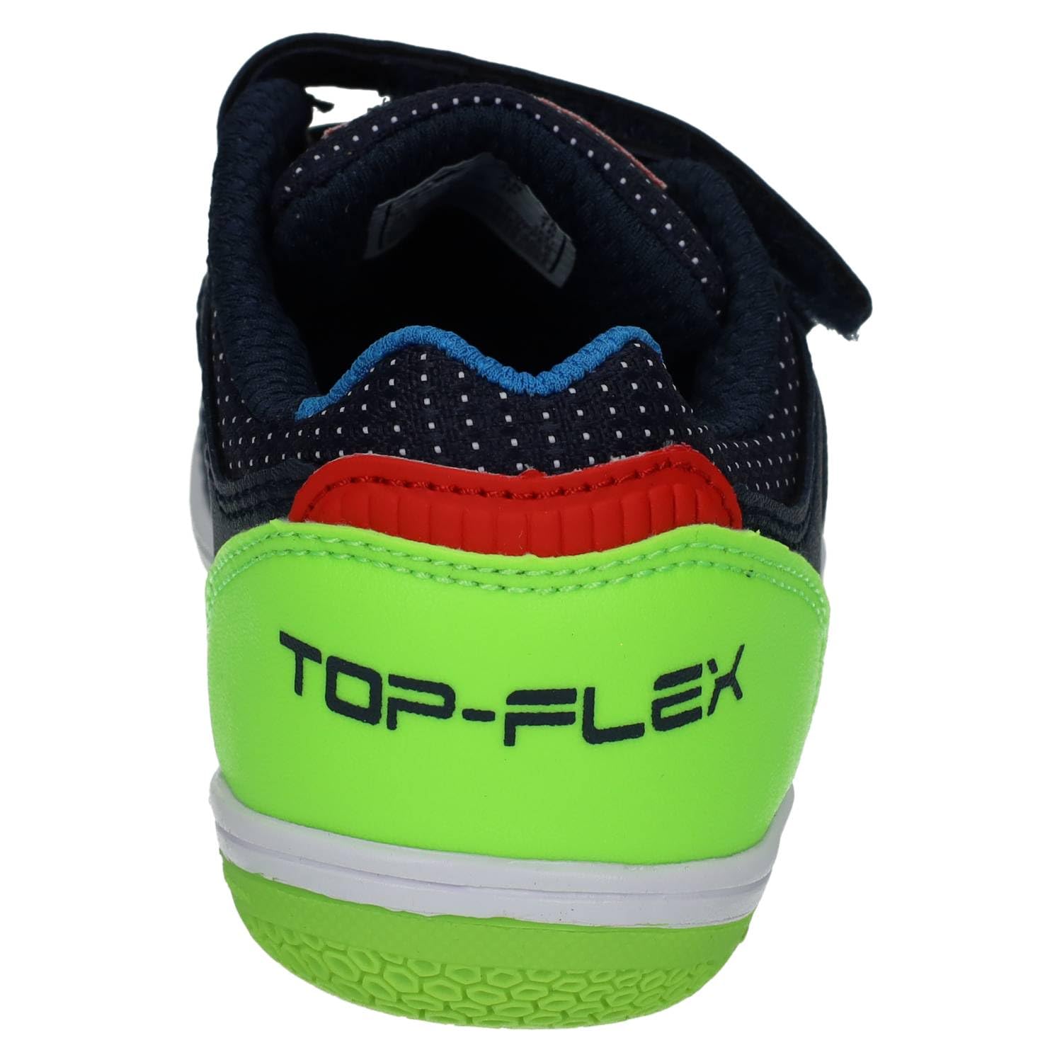 Joma TPJS2533INV Zapatillas niño para fútbol Sala, Cierre Adhesivo diseño Multicolor Azul y Verde, Suela Antideslizante. NIÑO Deportivos