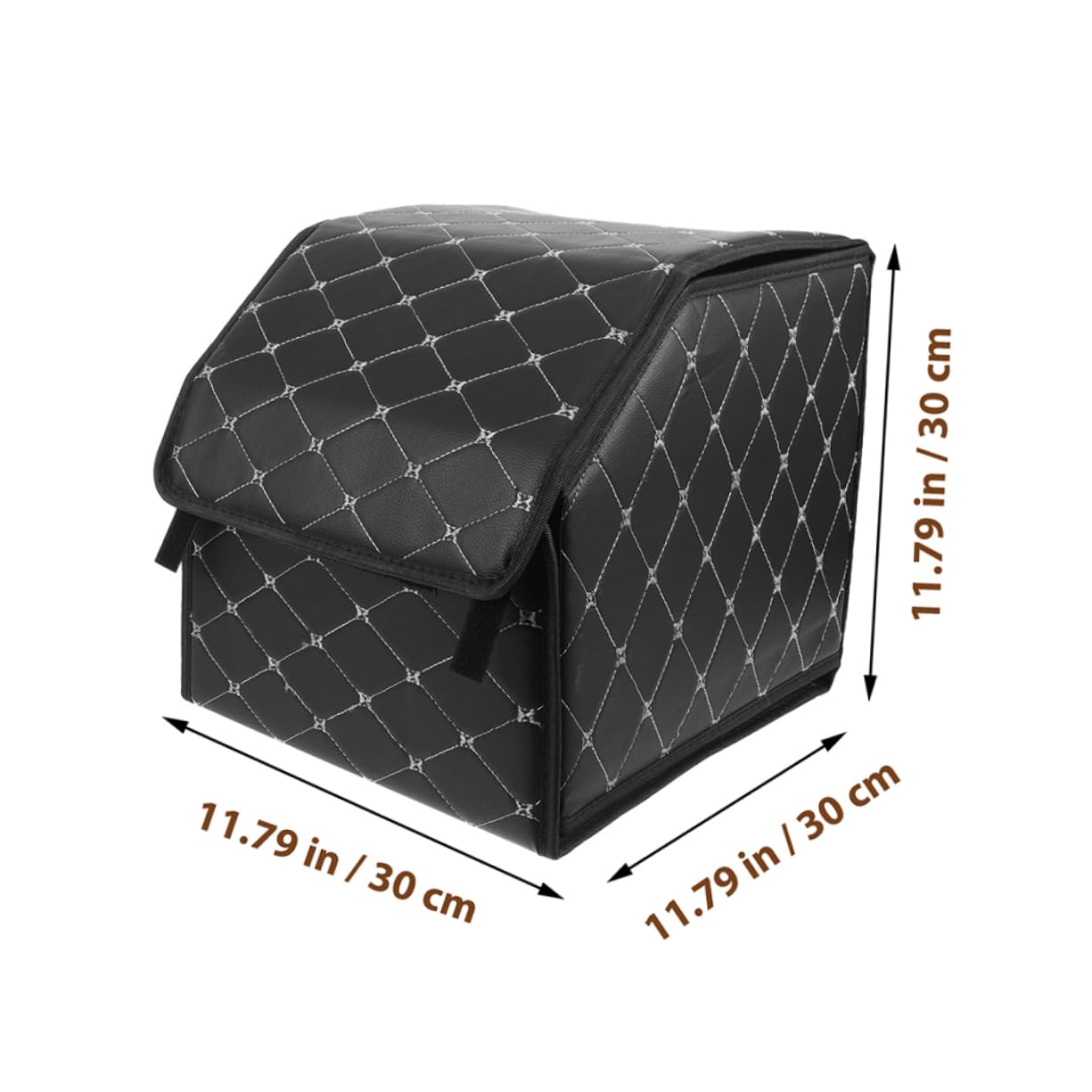 PRETYZOOM 2 Cajas Organizadoras Plegables de PU para Maletero de Coche