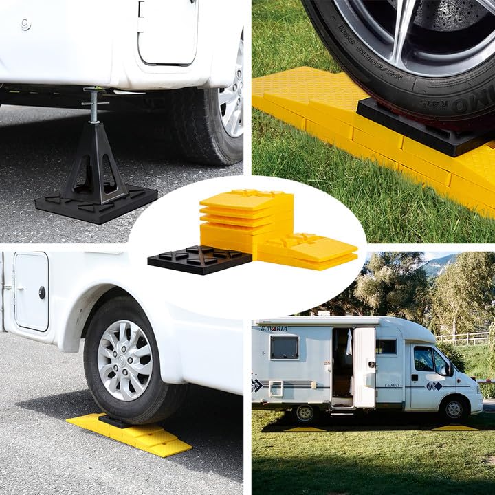 GarfatolRv RV Leveling Blocks, 10 Packs Camper Levelers