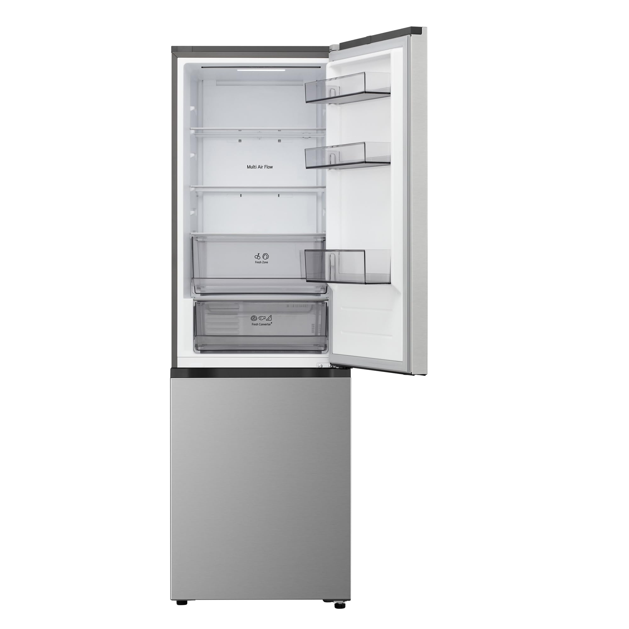 LG GBBSJ1CCPY, Kühl-/Gefrierkombination mit Total No Frost, LED Innenbeleuchtung, LinearCooling, DoorCooling+, Prime Silver