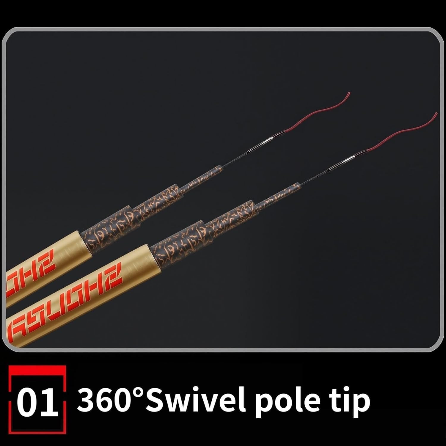 Canna da Pesca telescopica in Carbonio Ultraleggera e Super Rigida – Canna da Carpa, 3,6 m–7,2 m, per Lunghe sessioni di Pesca(7.2 m)