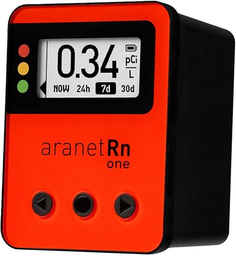 Miniatura 10 de Radon One - Detector de radón rápido para el hogar con respuesta de 10 minutos, pantalla de tinta electrónica, alimentado por batería, monitor