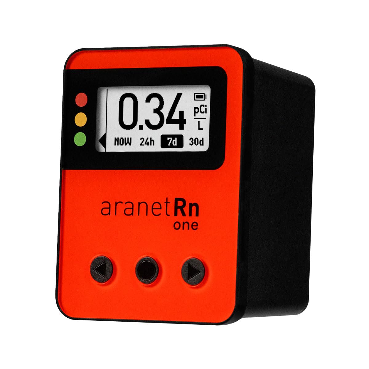 Radon One Home Radon Detector, Results Every 10 Minutes (Red)