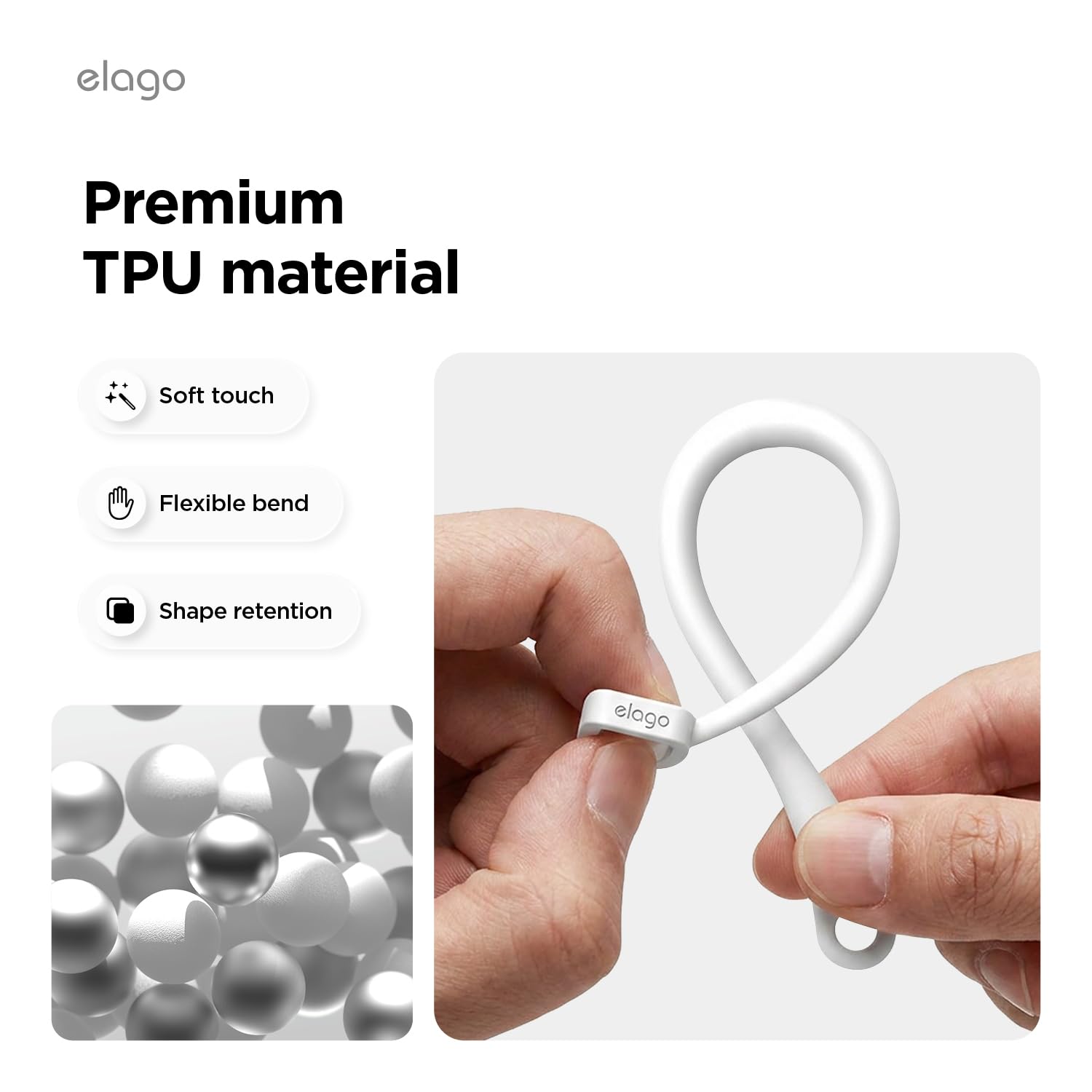 elago Uchwyty na Uszy do Galaxy Buds 4/4 Pro | Antypoślizgowy, Ergonomiczny Design, Wygodne Dopasowanie, Bezpieczne Użytkowanie (Biały)