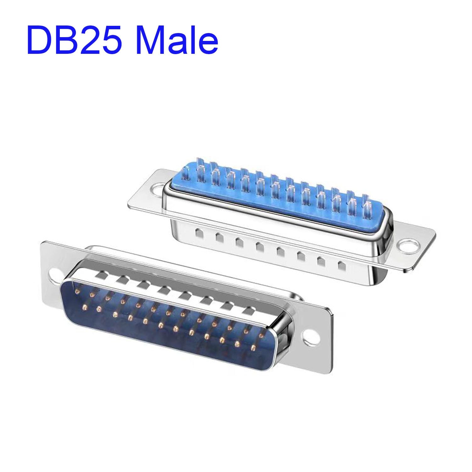 10 Pezzi DB25 connettore a saldare,RS232 D-SUB adattatore seriale DB25 25 pin D Sub Connettore maschio/femmina Breakout Connector + copertura in plastica