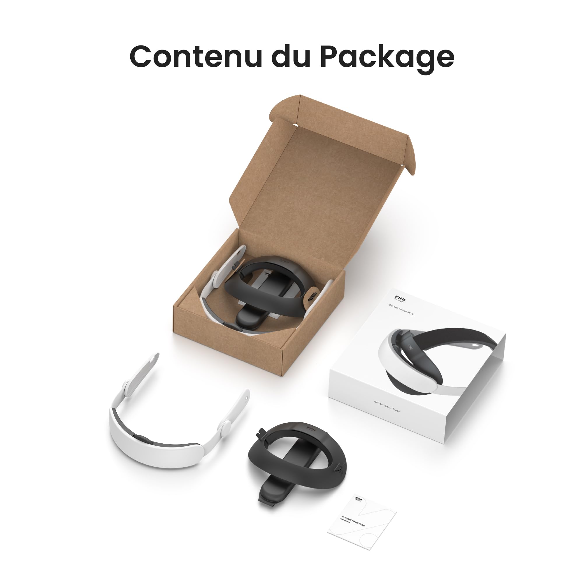 KIWI design K4 Confort Sangle de Tête Compatible avec Meta Quest 3S/Quest 3