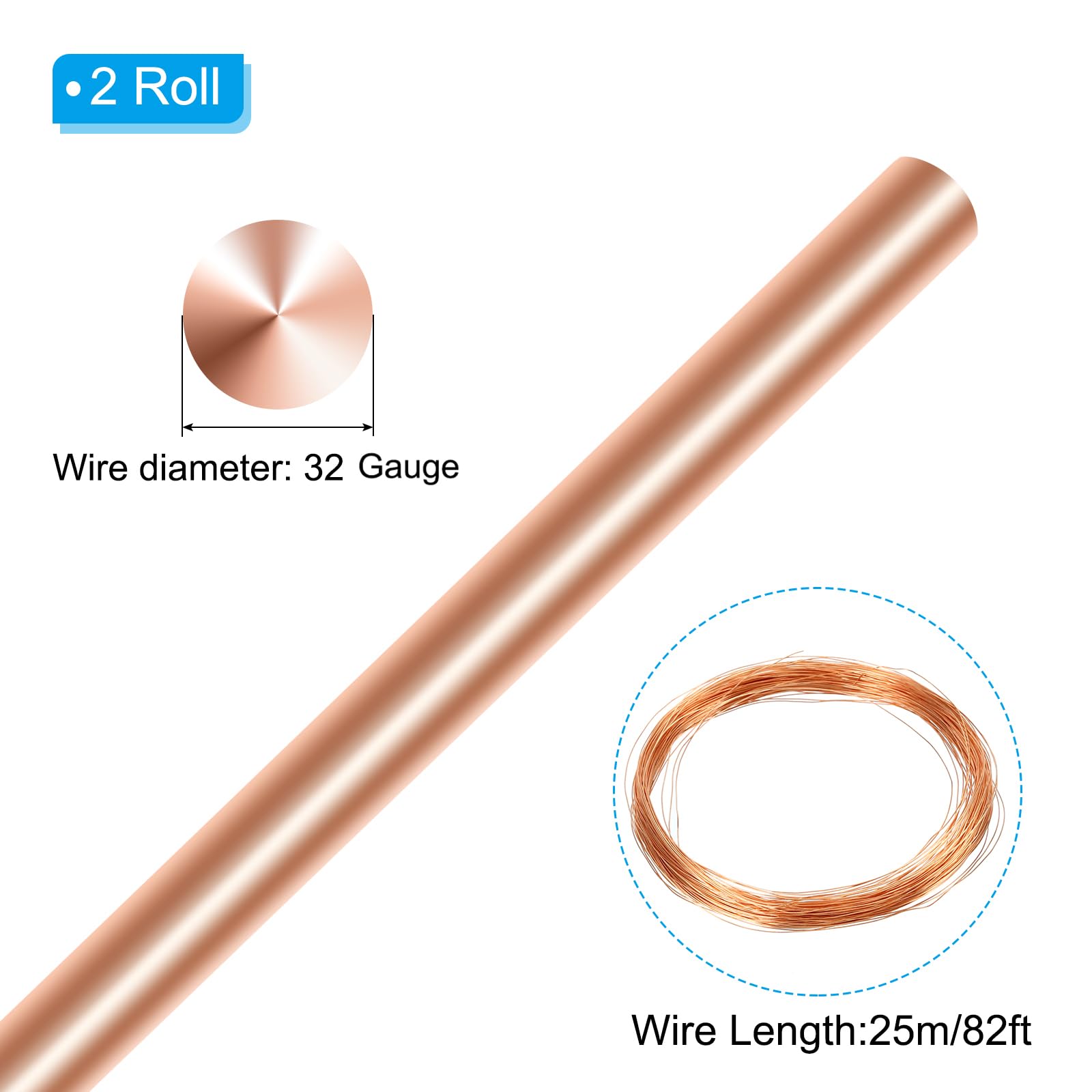 PATIKIL 99.9% Soft Copper Wire - Image 3