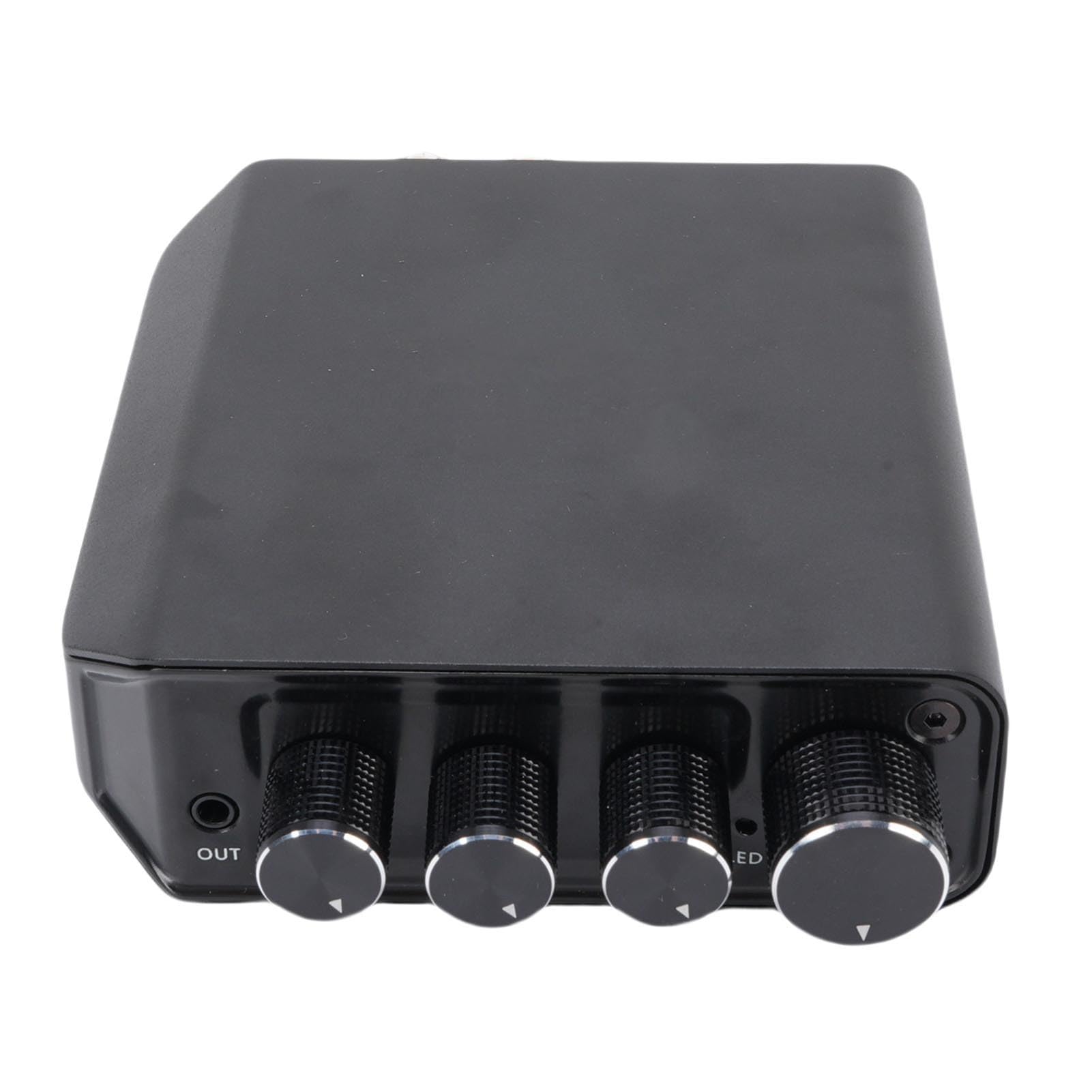 Fafeicy TPA3116 Amplificador Digital Estéreo de Alta Fidelidad de 2.0 Canales 50W + 50W Bluetooth 5.4 para Altavoces Pasivos Cine en Casa con USB AUX Caja de Aleación de Zinc (Enchufe de la UE)