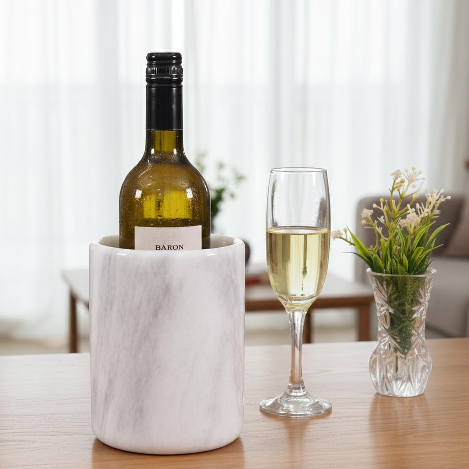 Amazon.com: Radicaln Marble Wine Chiller Bucket 6.5