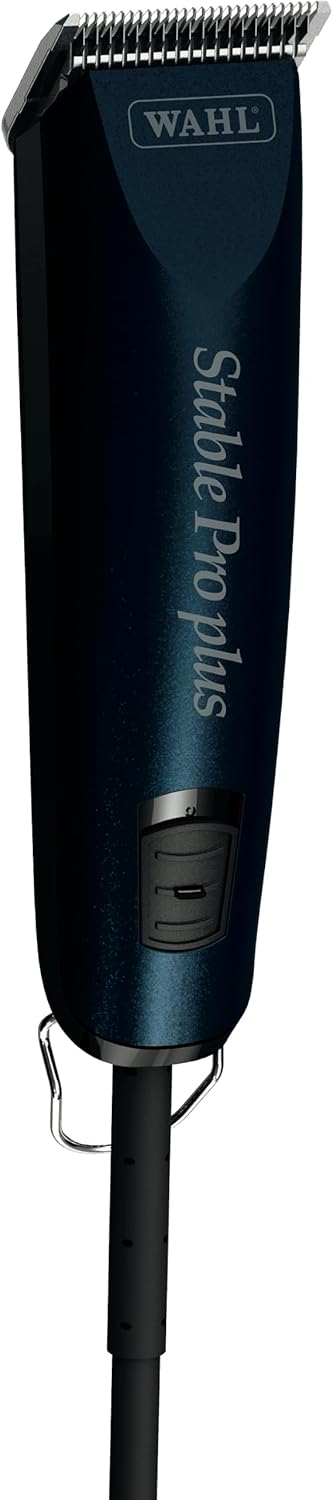 Wahl Professional Animal Stable Pro Plus Horse Clipper Kit (#9774) – Premium Horse Clippers – Horse Grooming Supplies – Lightweight, Quiet, Cool Clippers – 3,200 SPM – 1 Speed